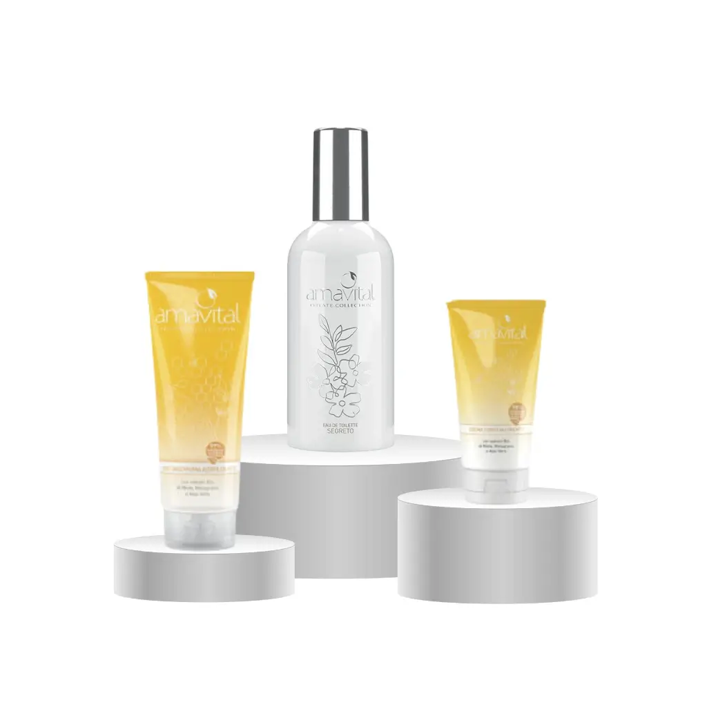 Immagine dei prodotti contenuti nel cofanetto amavital private collection Gioia