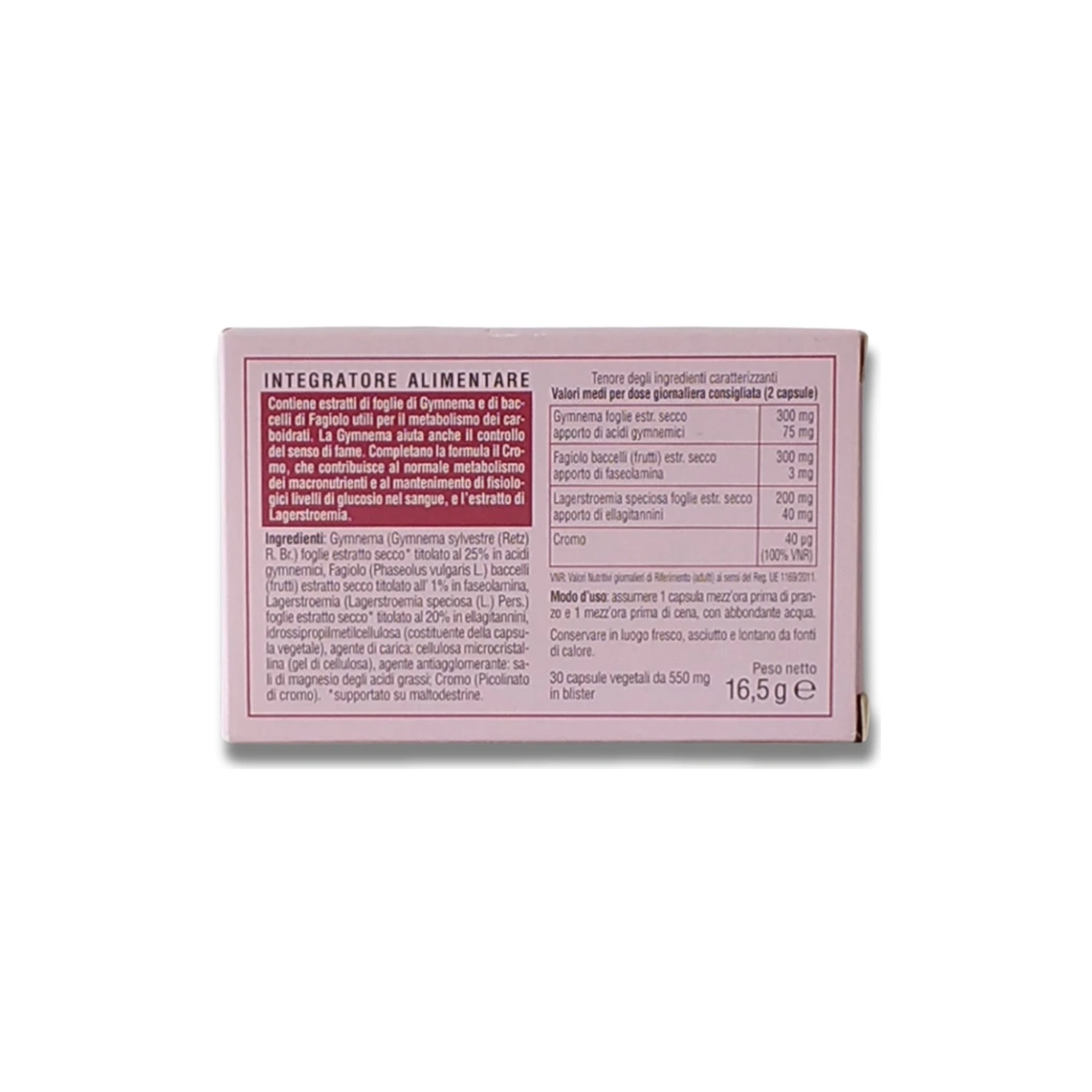 Retro della confezione di Erbaforma Linea Control ERBAMEA capsule vegetali